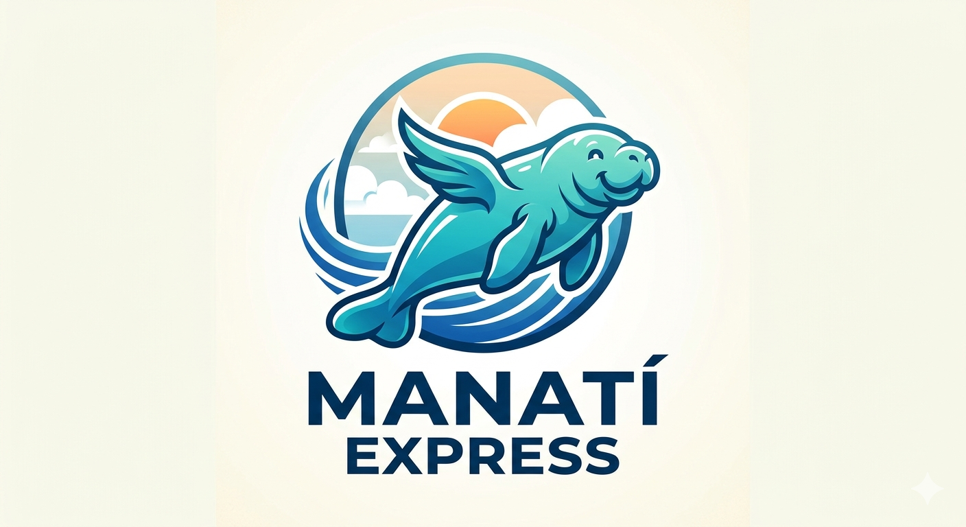 Logo de Manatí Express